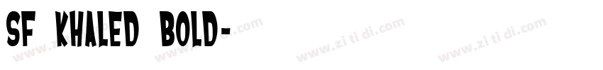 SF Khaled Bold字体转换